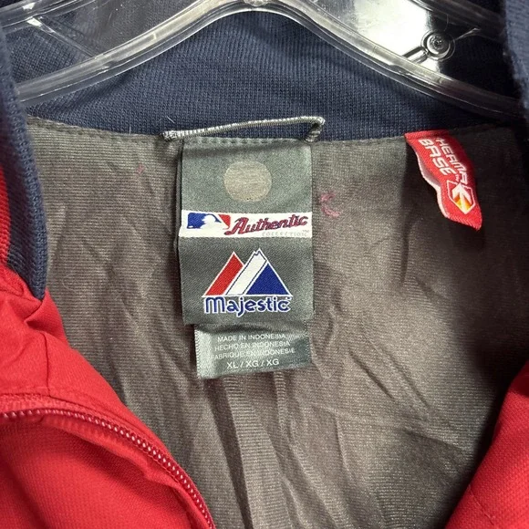 Majestic St Louis Cardinals Jacket, Red MLB Full Zip Sportswear, Size XL